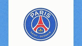 HOW TO DRAW THE PSG LOGO PARIS SAINTGERMAIN [upl. by Annette218]