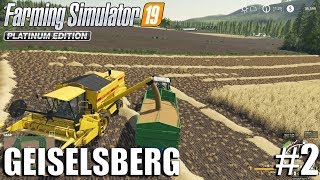 Harvesting a new field Geiselsberg Timelapse 2  FS19 Timelapse  Farming Simulator 2019 [upl. by Kirre]