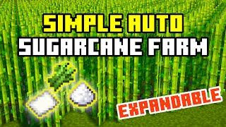 The BEST Sugarcane Farm In Minecraft  Minecraft Bedrock Tutorials [upl. by Enitsirc]