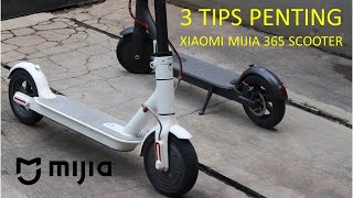 Review Xiaomi Mijia 365 Scooter Indonesia  Bonus 3 Tips Penting [upl. by Neoma]