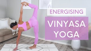 35 MIN ENERGISING YOGA  Full Body Vinyasa Flow [upl. by Zabrine]