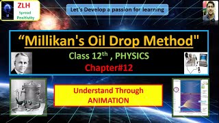 Millikans oil drop Method to Determine Charge of an Electron  Physics Class 12  Animated Video [upl. by Humfrid]