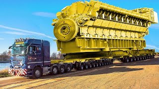 Extreme Dangerous Transport Operations Oversize Truck Skills World Biggest Heavy Equipment Machines [upl. by Ennoirb]