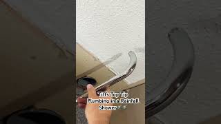 PLUMBING TIPS When fitting a rainfall shower diy howto bathroom [upl. by Adnopoz]