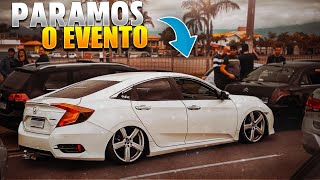 PARAMOS O ENCONTRO DE CARRO COM O CIVIC G10 TURBO REBAIXADO [upl. by Annoyi]