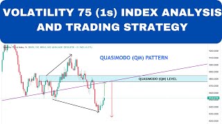 HOW TO TRADE VOLATILITY 75 1s INDEX AND MAKE PROFIT QUASIMODO PATTERN [upl. by Yddeg]