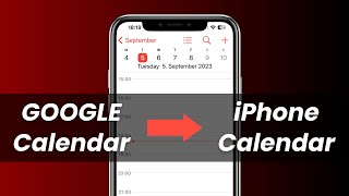 How to Sync Google Calendar with iPhone Calendar Apple Calendar 2023 [upl. by Reinertson679]