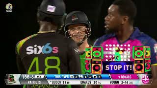 St Kitts ands Nevis Patriots SMASH a Massive Single Over Score  CPL 2023 [upl. by Putnem]