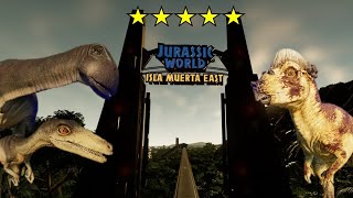 Isla Muerta East 5 Star Tour  Jurassic World Evolution Jurassic Difficulty Challenge Mode [upl. by Anihsak]