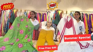 Free Free Summer Special Free Jeggings Gifts  Kurti  Cotton Maslin Anarkali  Ireshh Clothing [upl. by Sidalg]