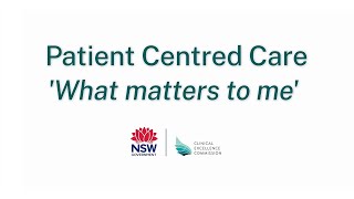 Person centred care What matters to me [upl. by Coleen]