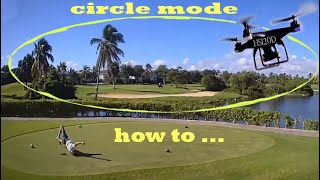 HS120D how to activate circle mode point of interest on holyStone hs120d drone [upl. by Anayra]