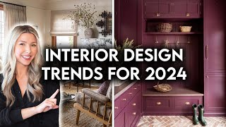 TOP 10 INTERIOR DESIGN  HOME DECOR TRENDS FOR 2024 [upl. by Nylave]