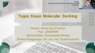 Tugas Kasus Molecular DockingSona Ayu Pratiwi [upl. by Ecnarolf]