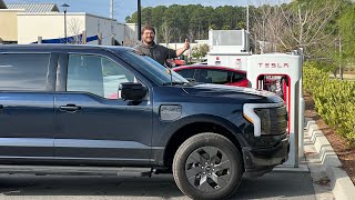 1000 Mile F150 Lightning Race Against CCS Using Only Tesla Superchargers w The New Adapter [upl. by Marchall746]