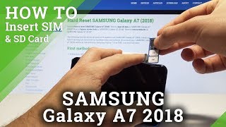 Samsung Galaxy Tab A7 Lite Unboxing and Placing of Nano Sim Card amp Micro SD External Memory [upl. by Ardnoed]