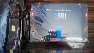 SBI new welcome kit 2024 🎁 sbi sbipo sbiclerk salary gift [upl. by Taddeo]