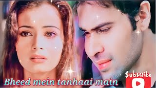 Bheed Mein Tanhai Mein  Love Song  ❤️ Tumsa Nahin Dekha 2004 Udit Narayan ❤️ 90s Supar Hits [upl. by Oberg621]