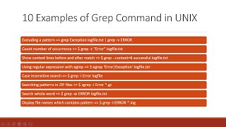 10 most useful example of grep command in unix [upl. by Azaria797]