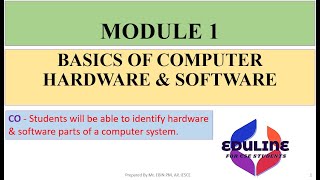 MODULE 1  TOPIC 1  BASICS OF COMPUTER ARCHITECTURE [upl. by Fonzie]