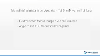 Telematikinfrastruktur in IXOS Teil 5 eMP lesen [upl. by Annawd]
