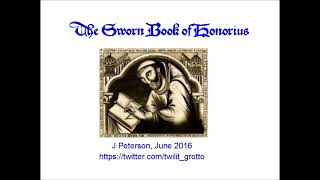 Joseph Peterson discusses the Sworn Book of Honorius part 1 [upl. by Eadie]