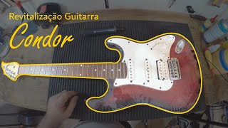 Siodoni Luthieria  Regulagem e revitalização de uma Condor Strato  asmr luthier pov [upl. by Naima360]