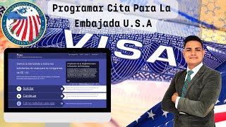 COMO PROGRAMAR UNA CITA DE VISA AMERICANA Pagar amp Programar B1B2 TURISTA [upl. by Francklyn]