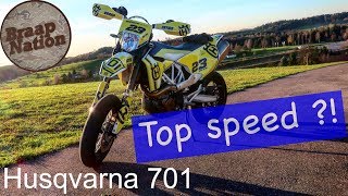 Top speed Husqvarna 701  Vlog  Braap Nation [upl. by Lenahc]