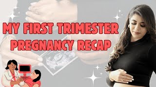 First trimester Pregnancy Recap  Symptoms Cravings Scans Hospital Visits  Kannada Vlog [upl. by Lihas]