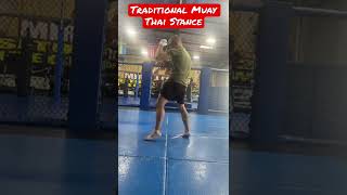 Traditional Muay Thai Kicking Stance [upl. by Tewell]