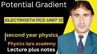 Potential gradient  Relation between electric intensity and potential  In UrduHindi  FSC 2 phy [upl. by Broddie]