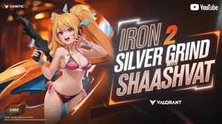 🔴 Valorant Grind for silver with NEW SKIN in Live with Shaashvat Gamerz in INDIA [upl. by Holihs641]