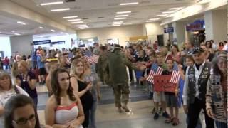 Troops at DFW May 13 2011 [upl. by Alina]