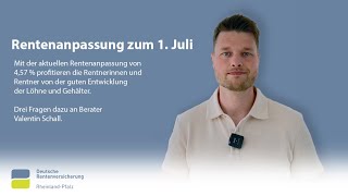 Rentenanpassung zum 1 Juli [upl. by Gabler]