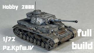 Full Build PzKpfwIV AusfF2G 172 by Hobby 2000 Dragon Nr 72701 Tank Model  Panzerkampfwagen [upl. by Havener42]