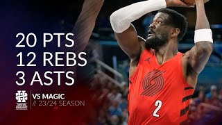 Deandre Ayton 20 pts 12 rebs 3 asts vs Magic 2324 season [upl. by Peggir]