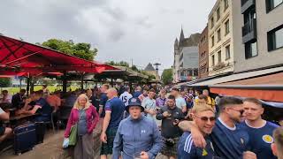 TARTAN ARMY Descend on COLOGNE Despite STORM WARNING [upl. by Dermot439]