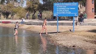 50th Annual Polar Bear Plunge in Lake Havasu City Arizona  USA [upl. by Margarethe700]