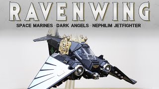 PAINTING SHOWCASE Dark Angels Dark Talon Ravenwing [upl. by Linnea]