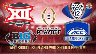 AM SPORTS MEDIA COLLEGE FOOTBALL PLAYOFF PREDICTION WHO WILL GET IN AND WHO WILL BE LEFT OUT [upl. by Llemar]