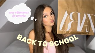 HAUL DE MES VÊTEMENTS DE RENTRÉE  Zara HampM mango  primark promod sephora hacoo bershka  🫧 [upl. by Nauqyaj]