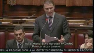 Intervento dellOn Alessandro Pagano alla Camera dei Deputati nella seduta del 17 febbraio 2009 [upl. by Maye]