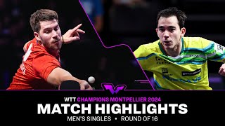 Patrick Franziska vs Hugo Calderano  MS R16  WTT Champions Montpellier 2024 [upl. by Okihcim180]