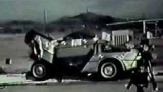 DeLorean DMC12 40mph Crash Test [upl. by Aitnyc]