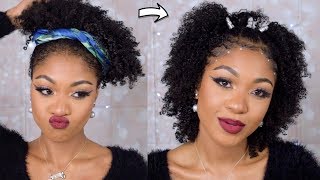 5 MIN HOLIDAY HAIRSTYLE on Type 4 NATURAL HAIR  DisisReyRey [upl. by Waldron]