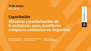 Atrazina caracterización de la sustancia usos monitoreo e impacto ambiental en Argentina [upl. by Iliam337]