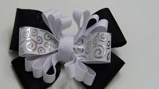 Como Hacer LazosMoño en Cinta Gros TutorialHow to Make Ties  Ribbon Bow Gros Tutorial [upl. by Rednaeel45]