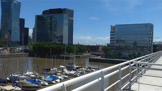 Vista del dique Puerto Madero desde Balcón  Olga Cossettini 263 Piso 4 [upl. by Ledairam208]