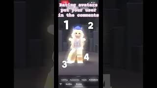 Rating avatars roblox [upl. by Sheline651]